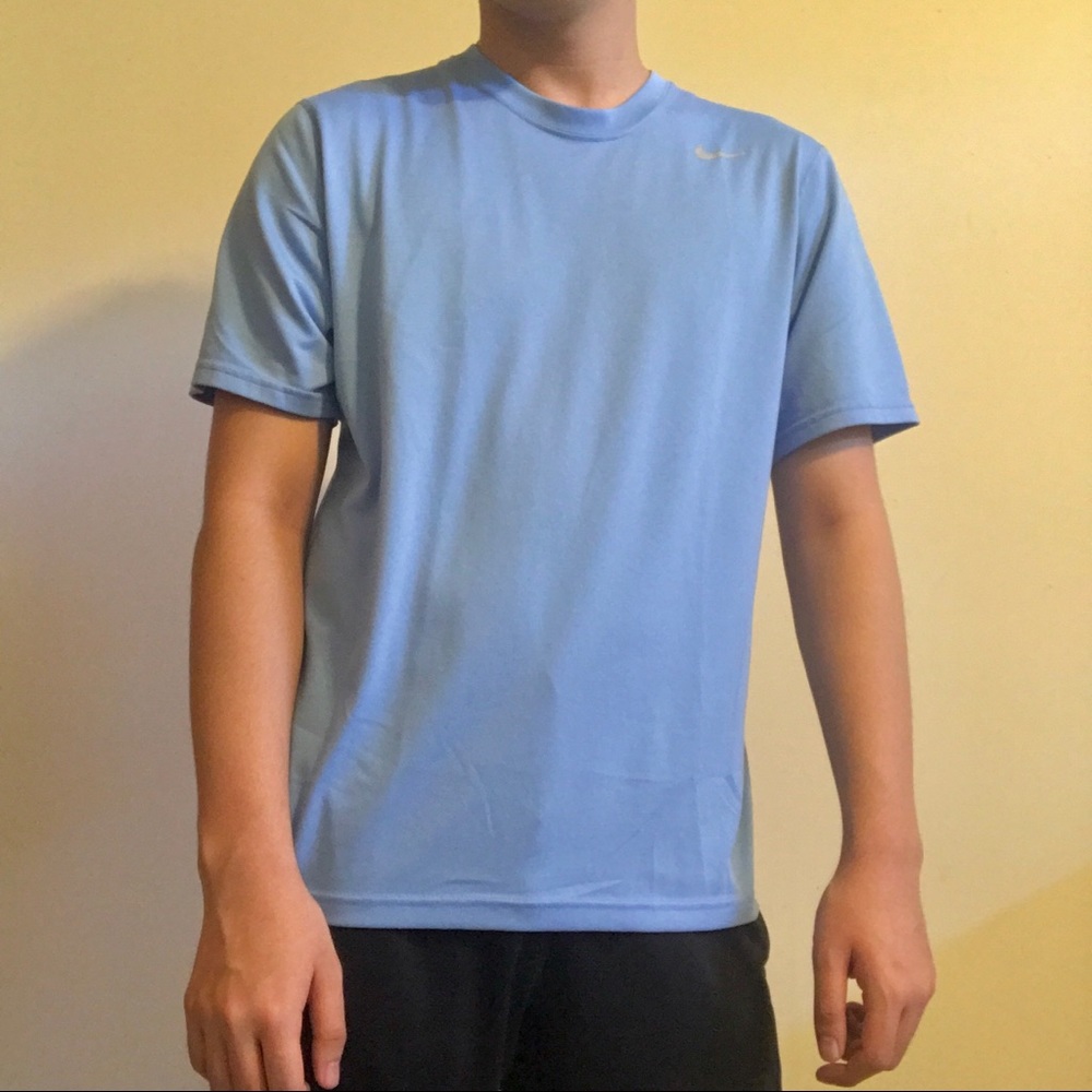 Nike Dri-Fit Sky Blue Athletic T-Shirt